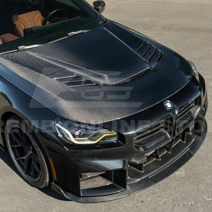 2023-Up BMW G87 M2 | TR Style 3PCS Dry Carbon Fiber Front Bumper Splitter Lip