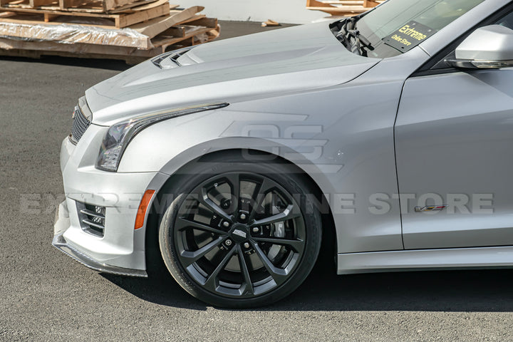 2016-19 Cadillac ATS-V Track Package Dry carbon Fiber Front Lip &amp; Side Wheel Arch