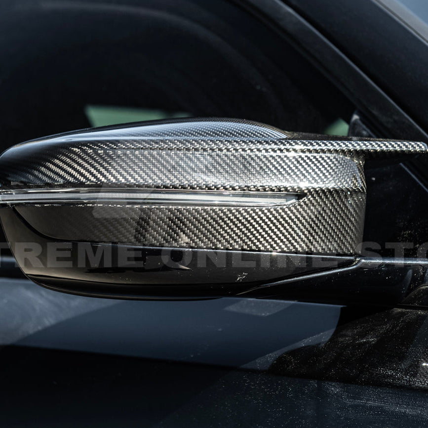 2021-Up BMW G87 M2 G80 M3 G82 M4 | Factory Style DRY CARBON FIBER Mirror Cover Cap