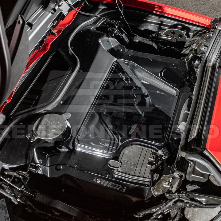 Corvette C8 HTC DRY Carbon Fiber Engine Bay Panel Cover