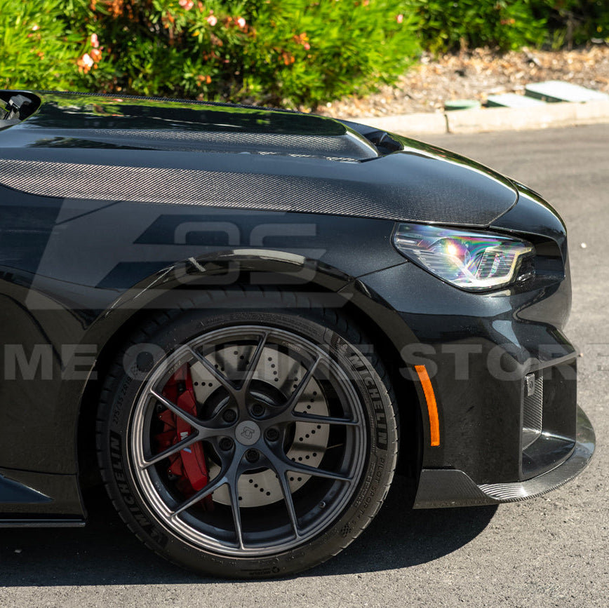 2023-Up BMW G87 M2 | TR Style 3PCS Dry Carbon Fiber Front Bumper Splitter Lip