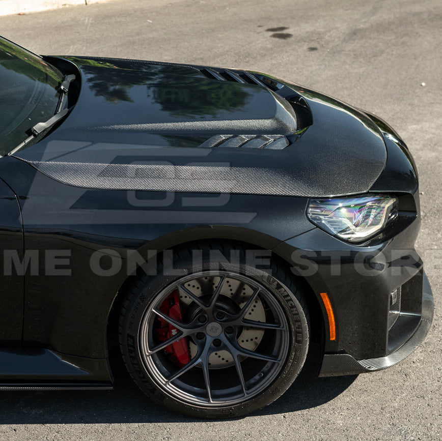 2023-Up BMW G87 M2 | V Style CARBON FIBER Front Vented Heat Extraction Hood