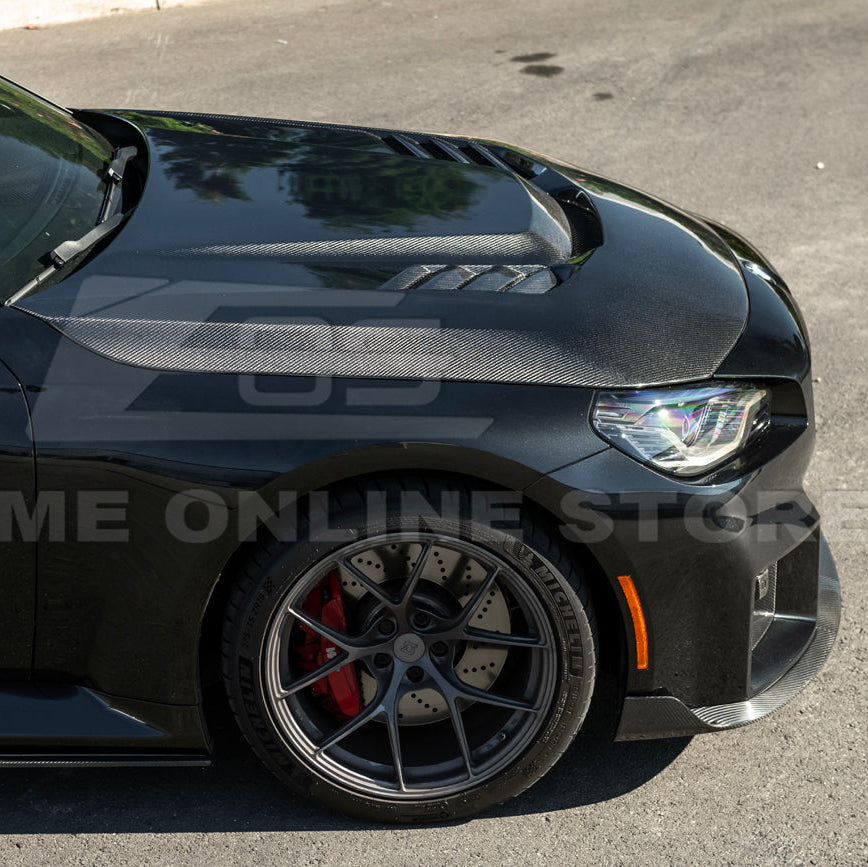 2023-Up BMW G87 M2 | TR Style 3PCS Dry Carbon Fiber Front Bumper Splitter Lip