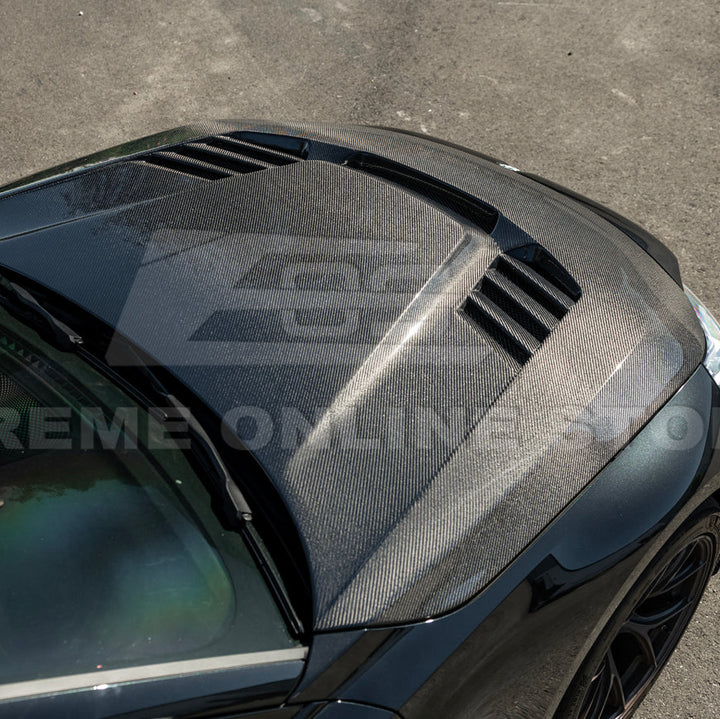 2023-Up BMW G87 M2 | V Style CARBON FIBER Front Vented Heat Extraction Hood