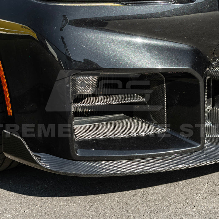 2023-Up BMW G87 M2 | TR Style 3PCS Dry Carbon Fiber Front Bumper Splitter Lip