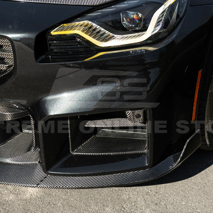 2023-Up BMW G87 M2 | TR Style 3PCS Dry Carbon Fiber Front Bumper Splitter Lip