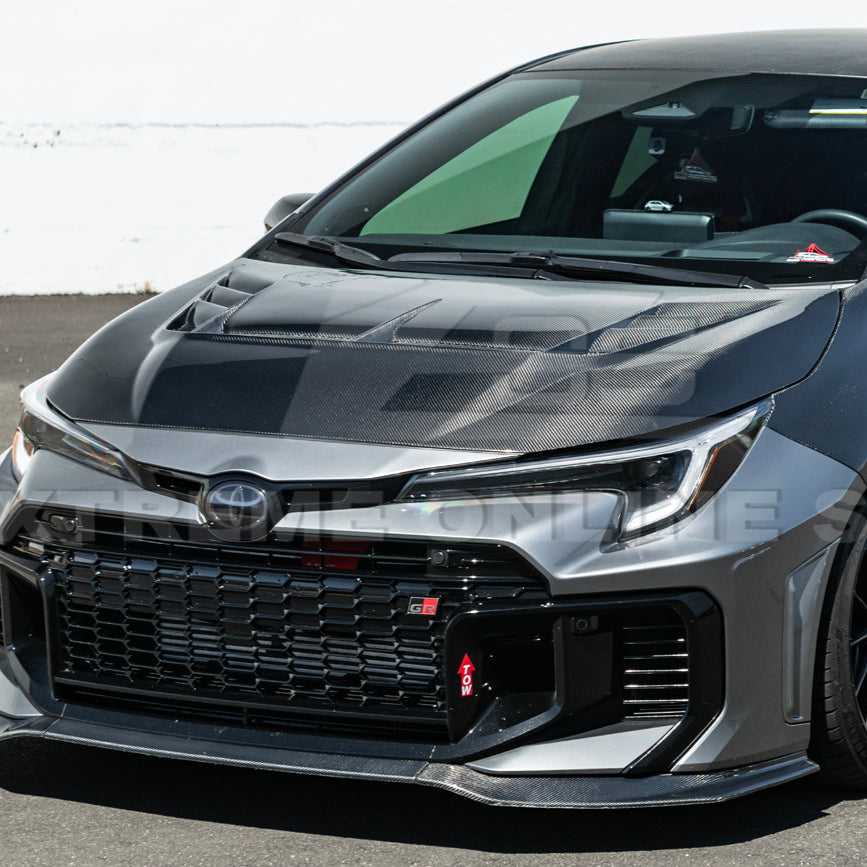 2023-Up Toyota GR Corolla VRS Style Front Vented Bumper Hood