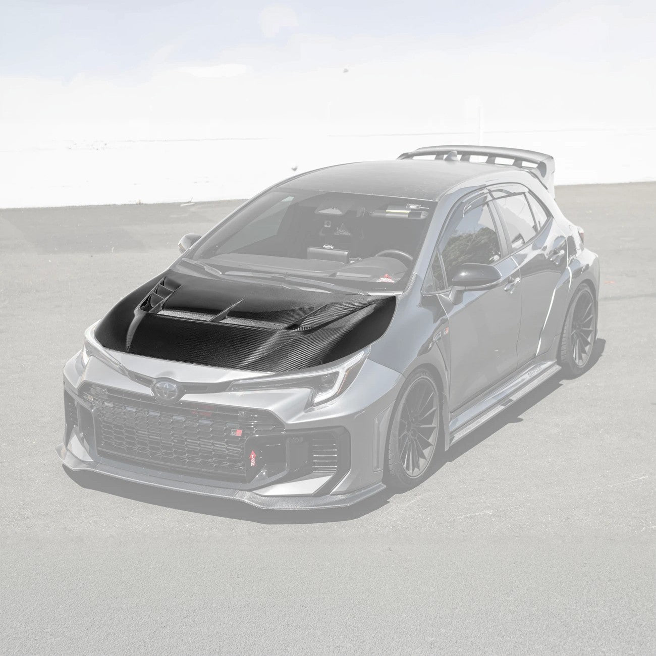 2023-Up Toyota GR Corolla VRS Style Front Vented Bumper Hood