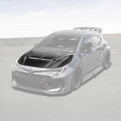 2023-Up Toyota GR Corolla VRS Style Front Vented Bumper Hood