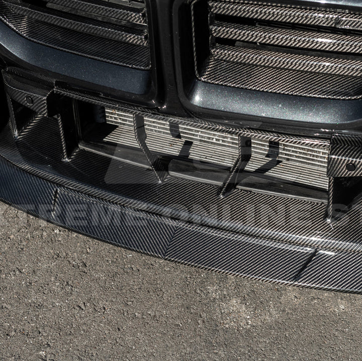 2023-Up BMW G87 M2 | TR Style 3PCS Dry Carbon Fiber Front Bumper Splitter Lip