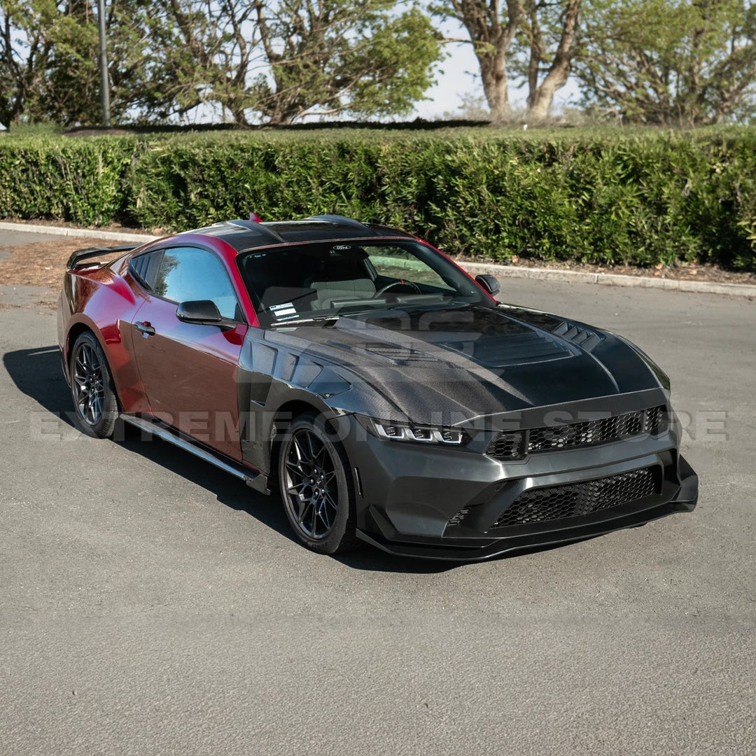 2015-Up Ford Mustang S650 Coupe Dry CARBON FIBER Tape-On Top Roof Panel Cover