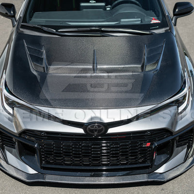 2023-Up Toyota GR Corolla VRS Style Front Vented Bumper Hood