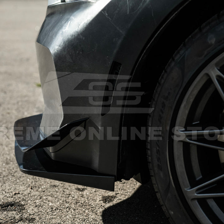 2024-Up Mustang GTD Style Full Conversion Primed Front Bumper Cover Grille Lip