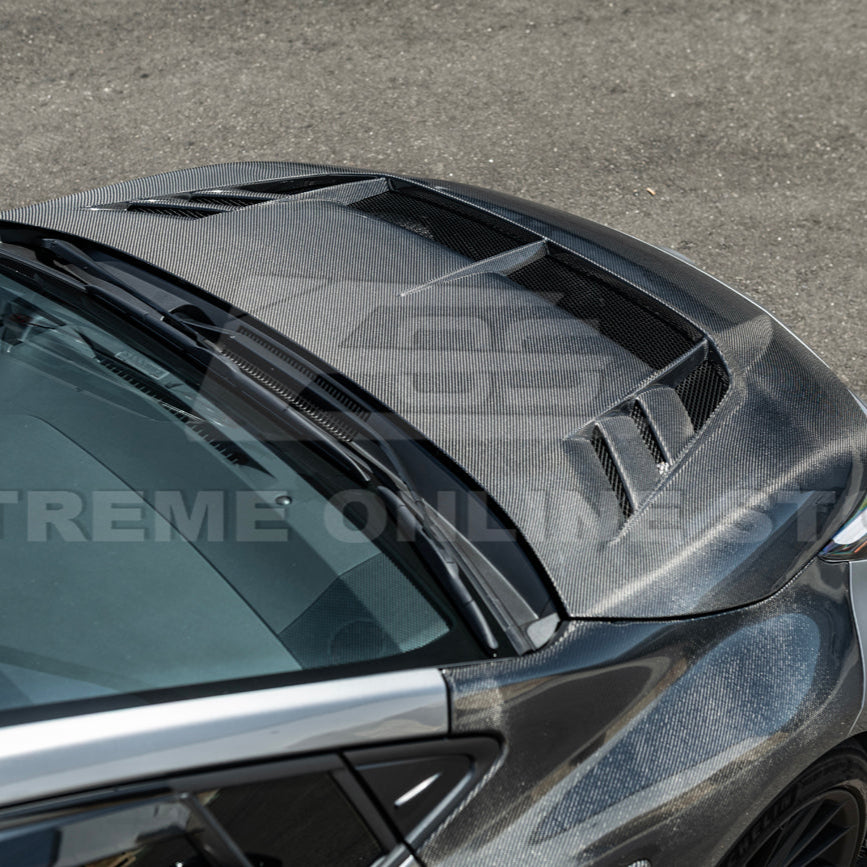 2023-Up Toyota GR Corolla VRS Style Front Vented Bumper Hood