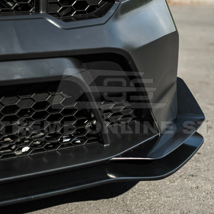 2024-Up Mustang GTD Style Full Conversion Primed Front Bumper Cover Grille Lip