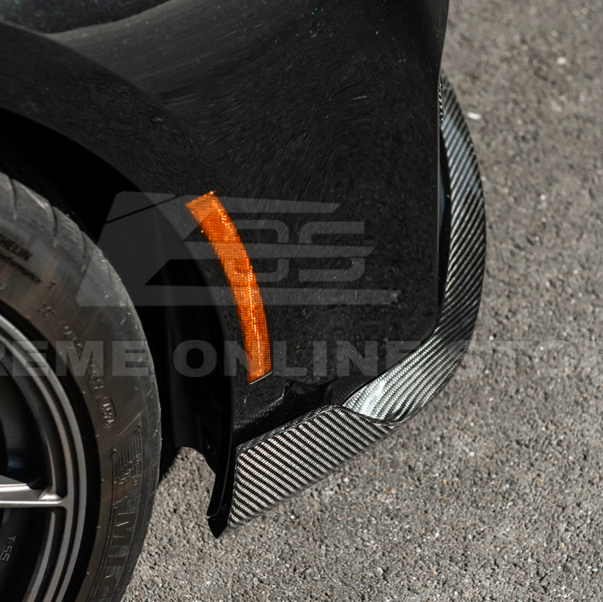 2023-Up BMW G87 M2 | TR Style 3PCS Dry Carbon Fiber Front Bumper Splitter Lip