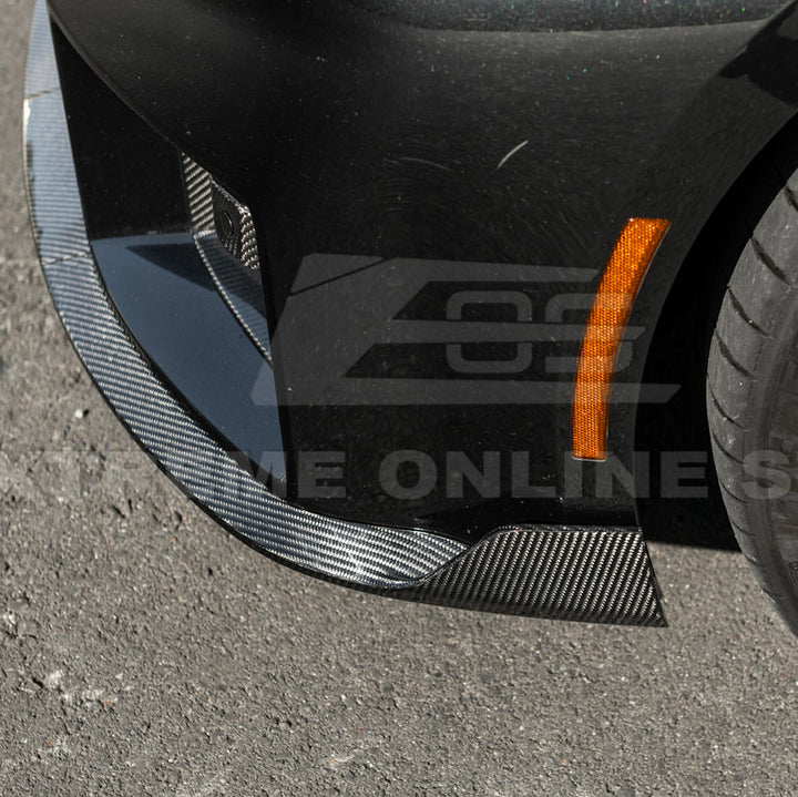 2023-Up BMW G87 M2 | TR Style 3PCS Dry Carbon Fiber Front Bumper Splitter Lip