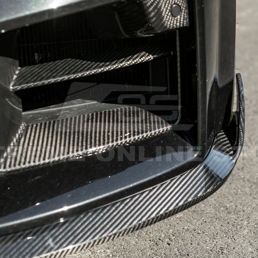 2023-Up BMW G87 M2 | TR Style 3PCS Dry Carbon Fiber Front Bumper Splitter Lip