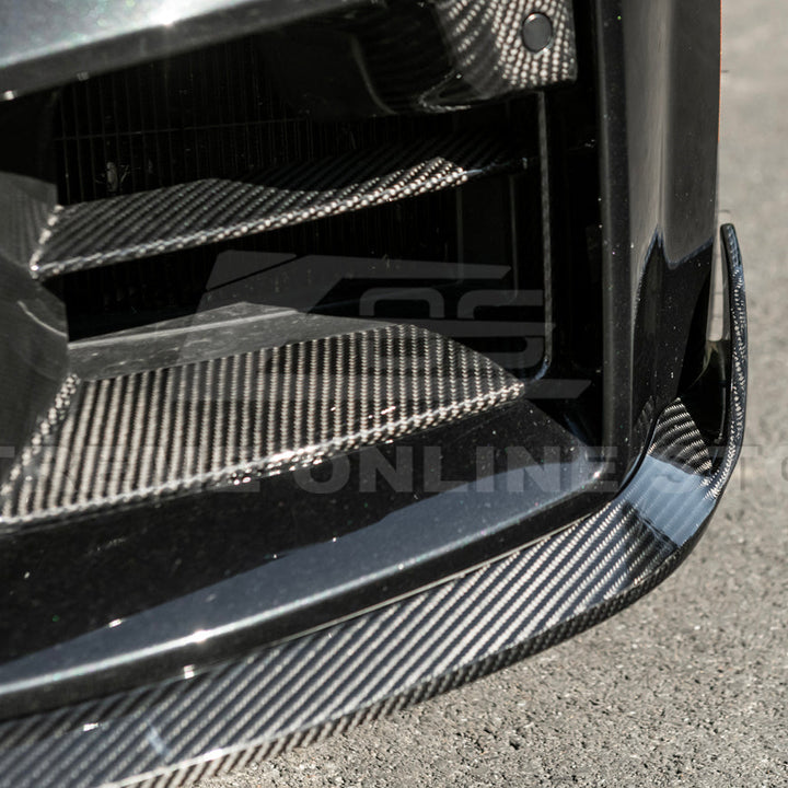 2023-Up BMW G87 M2 | TR Style 3PCS Dry Carbon Fiber Front Bumper Splitter Lip