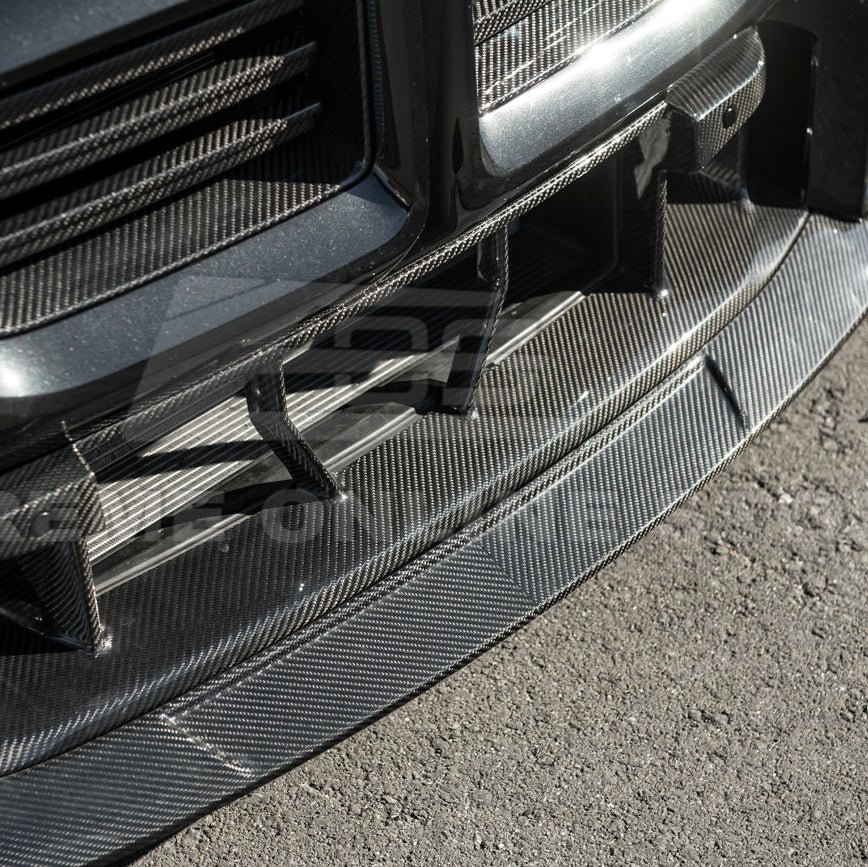 2023-Up BMW G87 M2 | TR Style 3PCS Dry Carbon Fiber Front Bumper Splitter Lip