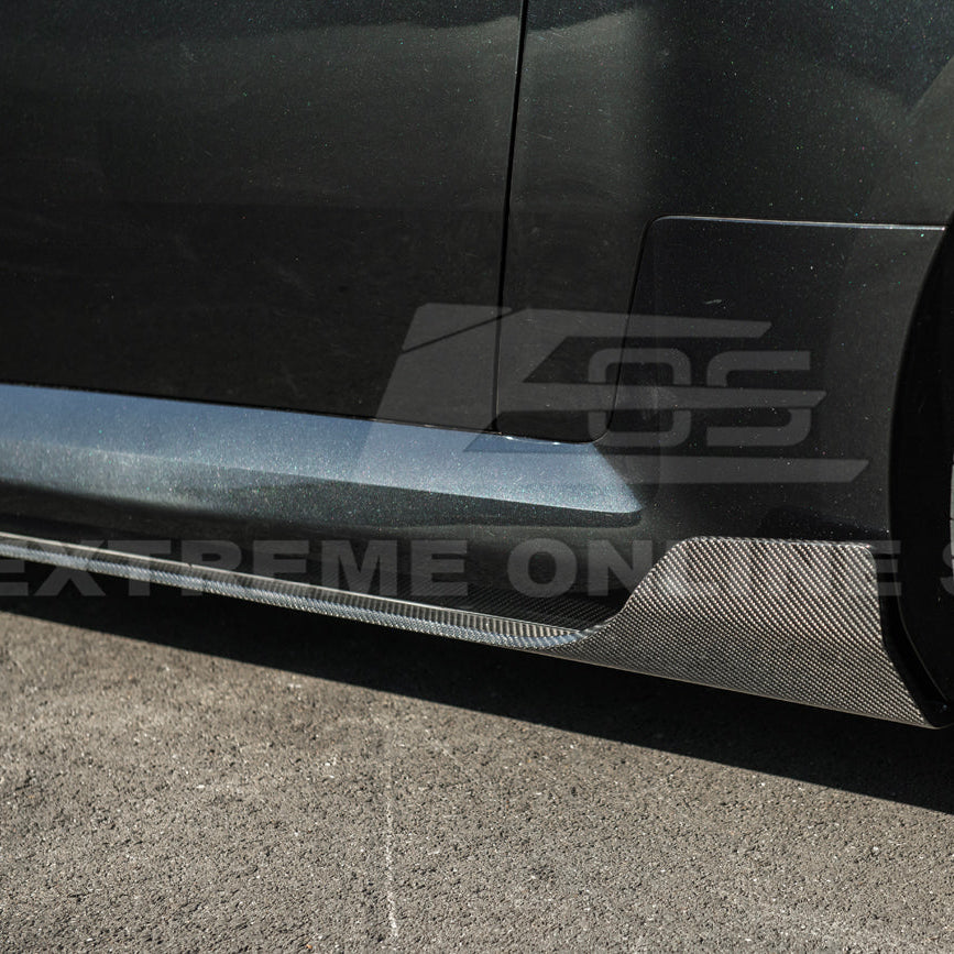 2023-Up BMW G87 M2 | TR Style Dry CARBON FIBER Side Skirts Rocker Panel Extension