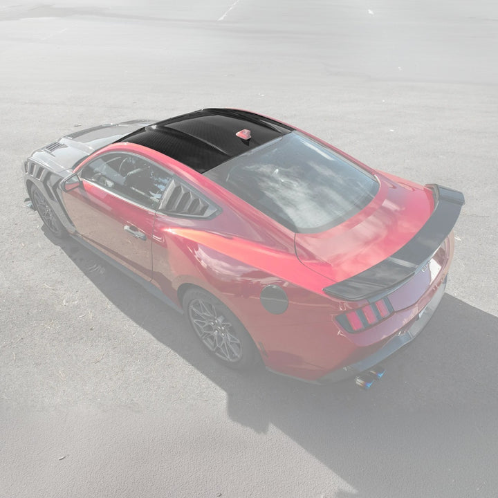 2015-Up Ford Mustang S650 Coupe Dry CARBON FIBER Tape-On Top Roof Panel Cover