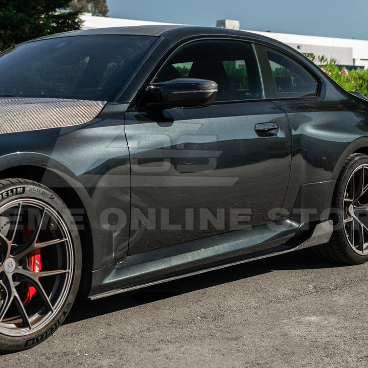 2023-Up BMW G87 M2 | TR Style Dry CARBON FIBER Side Skirts Rocker Panel Extension
