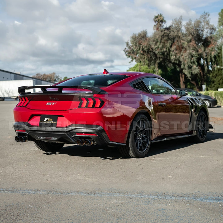 2024-Up Ford Mustang DarkHorse Style GLOSSY BLACK Rear Trunk Lid Wing Spoiler