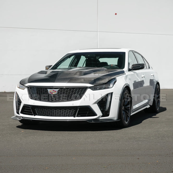2022-24 Cadillac CT5-V Blackwing Dry Carbon Fiber Front Upper &amp; Lower Grille Trim