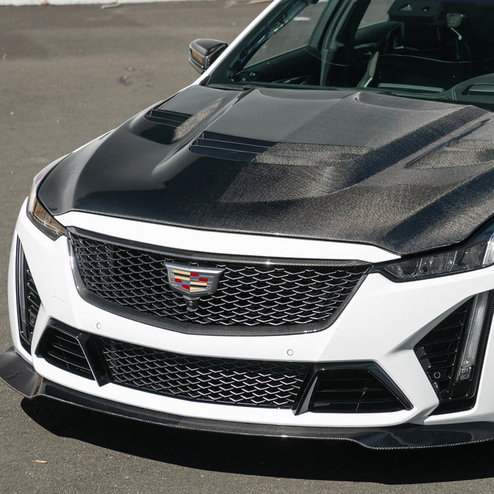 2022-24 Cadillac CT5-V Blackwing Dry Carbon Fiber Front Upper &amp; Lower Grille Trim