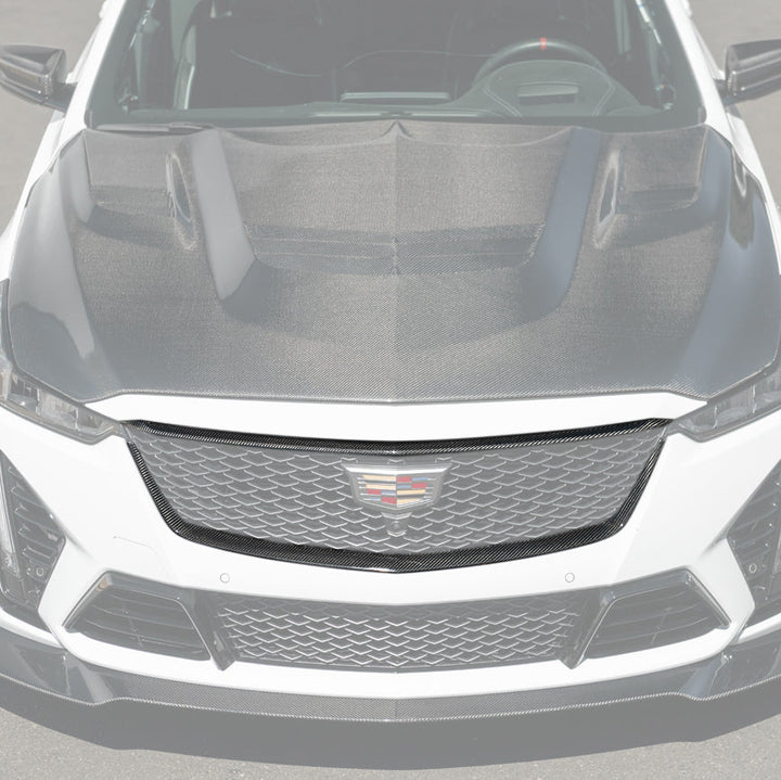 2022-24 Cadillac CT5-V Blackwing Dry Carbon Fiber Front Upper &amp; Lower Grille Trim