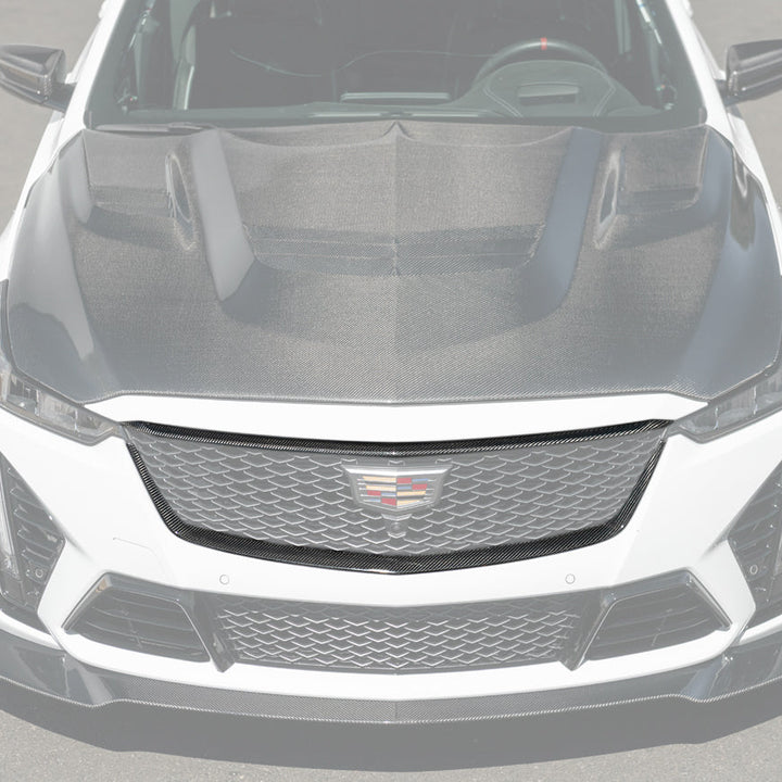 2022-24 Cadillac CT5-V Blackwing Dry Carbon Fiber Front Upper &amp; Lower Grille Trim