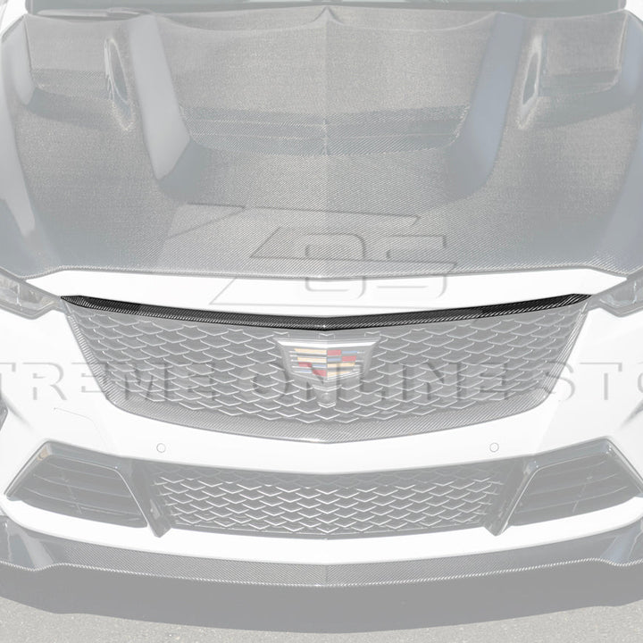 2022-24 Cadillac CT5-V Blackwing Dry Carbon Fiber Front Upper &amp; Lower Grille Trim