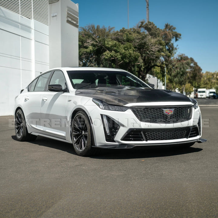2022-24 Cadillac CT5-V Blackwing Dry Carbon Fiber Front Upper &amp; Lower Grille Trim