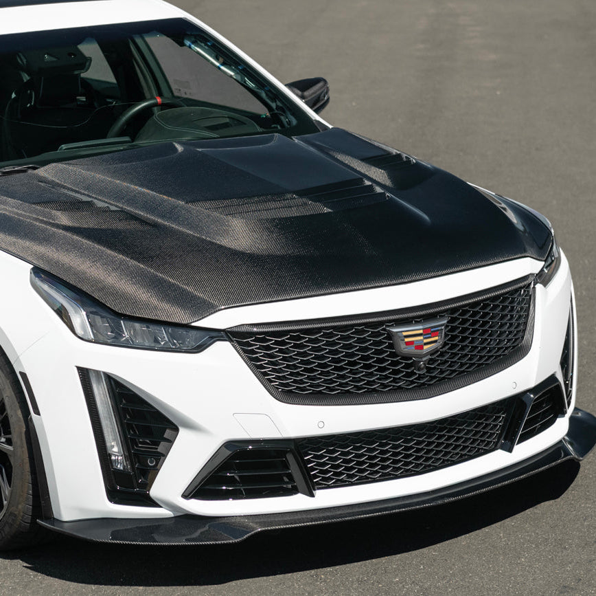 2022-24 Cadillac CT5-V Blackwing Dry Carbon Fiber Front Upper &amp; Lower Grille Trim