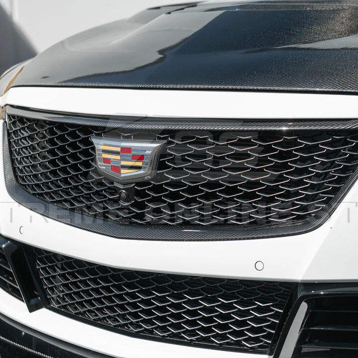 2022-24 Cadillac CT5-V Blackwing Dry Carbon Fiber Front Upper &amp; Lower Grille Trim