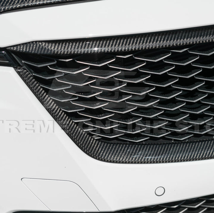 2022-24 Cadillac CT5-V Blackwing Dry Carbon Fiber Front Upper &amp; Lower Grille Trim