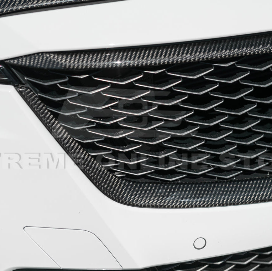 2022-24 Cadillac CT5-V Blackwing Dry Carbon Fiber Front Upper &amp; Lower Grille Trim