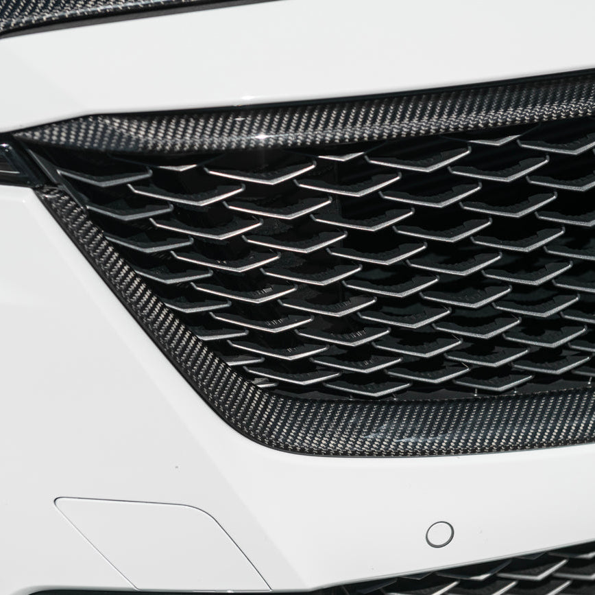 2022-24 Cadillac CT5-V Blackwing Dry Carbon Fiber Front Upper &amp; Lower Grille Trim