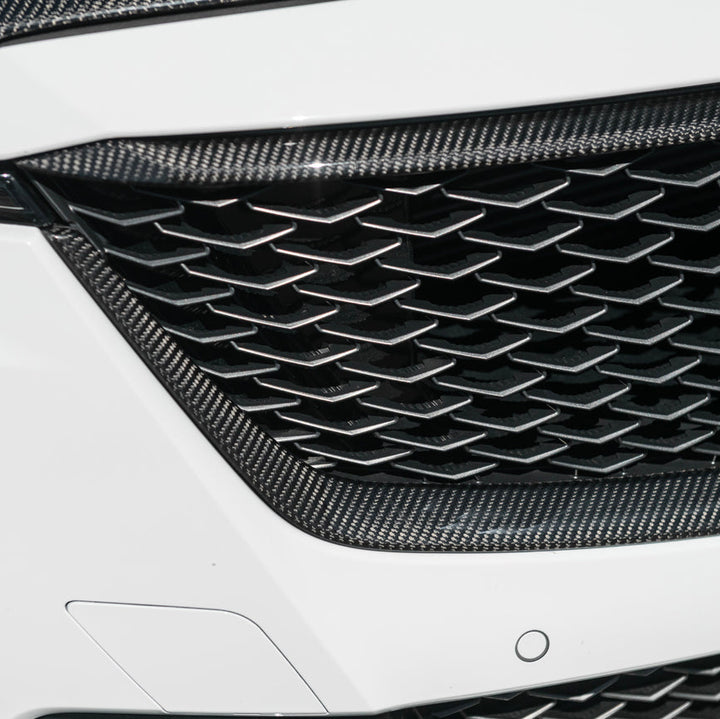 2022-24 Cadillac CT5-V Blackwing Dry Carbon Fiber Front Upper &amp; Lower Grille Trim