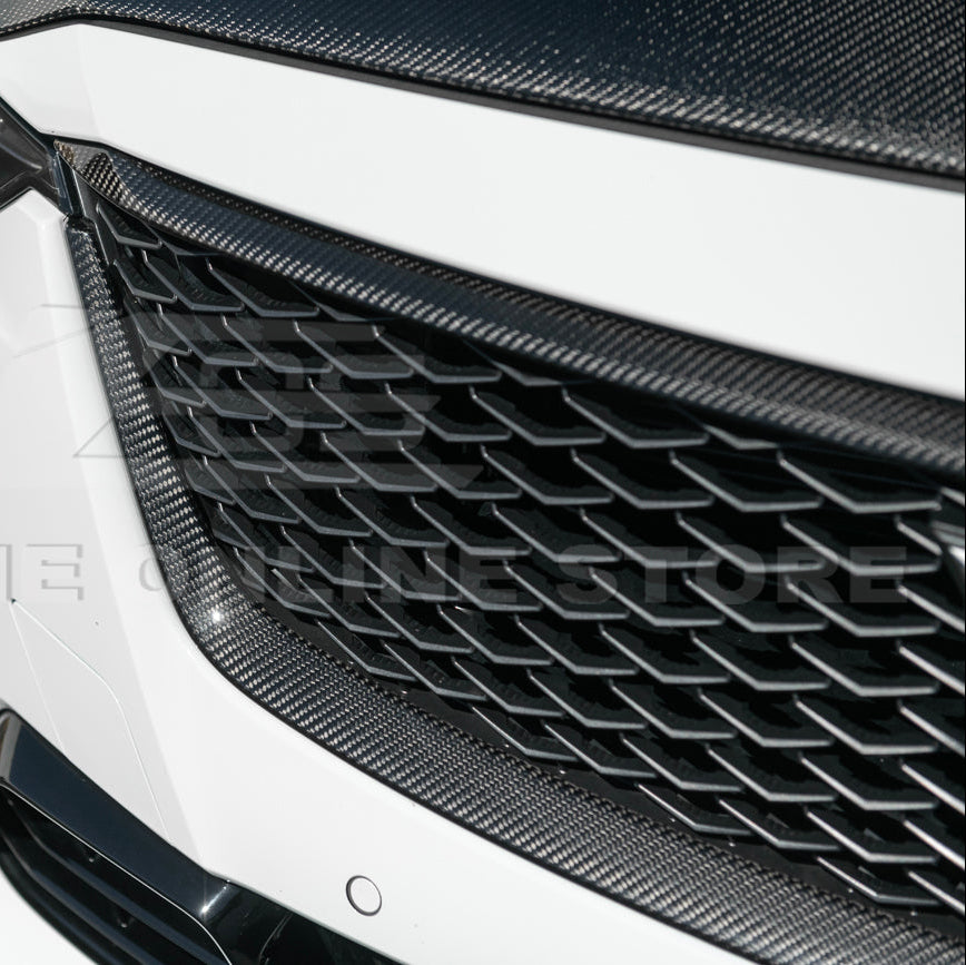 2022-24 Cadillac CT5-V Blackwing Dry Carbon Fiber Front Upper &amp; Lower Grille Trim