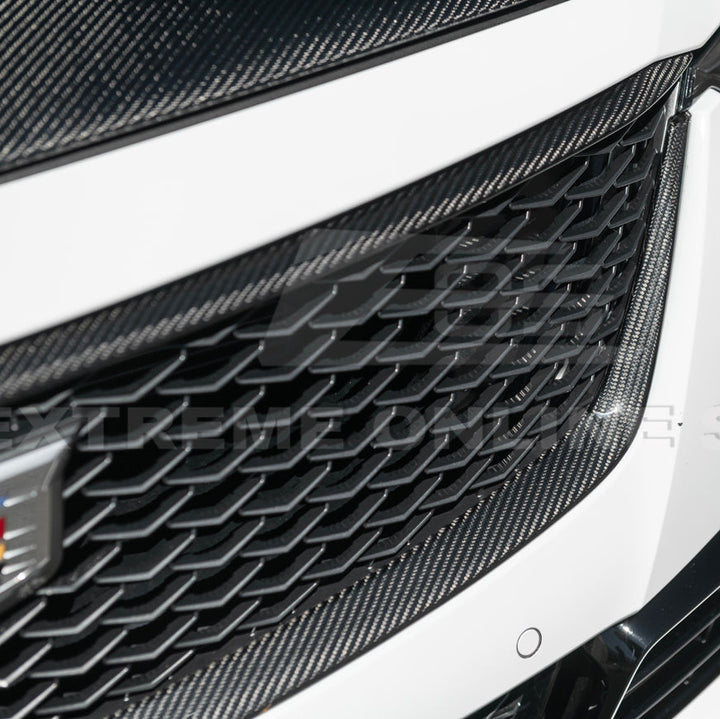 2022-24 Cadillac CT5-V Blackwing Dry Carbon Fiber Front Upper &amp; Lower Grille Trim
