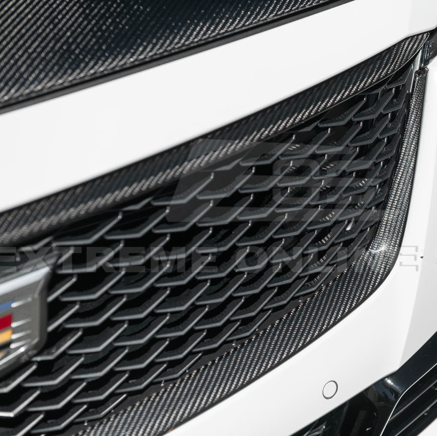 2022-24 Cadillac CT5-V Blackwing Dry Carbon Fiber Front Upper &amp; Lower Grille Trim
