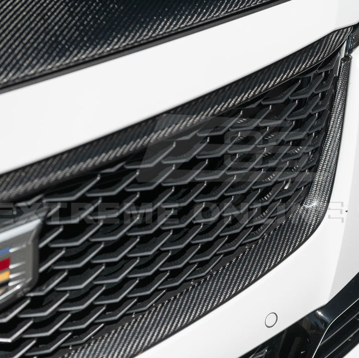 2022-24 Cadillac CT5-V Blackwing Dry Carbon Fiber Front Upper &amp; Lower Grille Trim