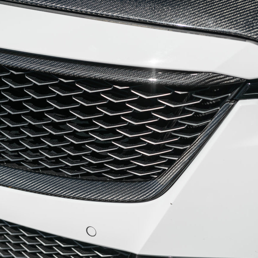 2022-24 Cadillac CT5-V Blackwing Dry Carbon Fiber Front Upper &amp; Lower Grille Trim