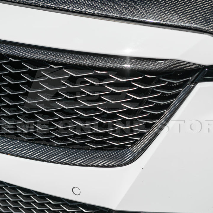 2022-24 Cadillac CT5-V Blackwing Dry Carbon Fiber Front Upper &amp; Lower Grille Trim