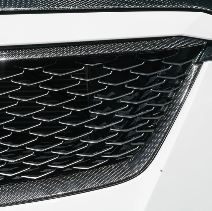 2022-24 Cadillac CT5-V Blackwing Dry Carbon Fiber Front Upper &amp; Lower Grille Trim