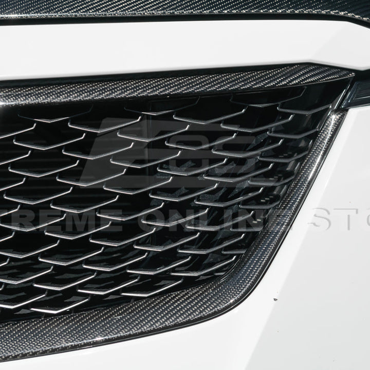2022-24 Cadillac CT5-V Blackwing Dry Carbon Fiber Front Upper &amp; Lower Grille Trim