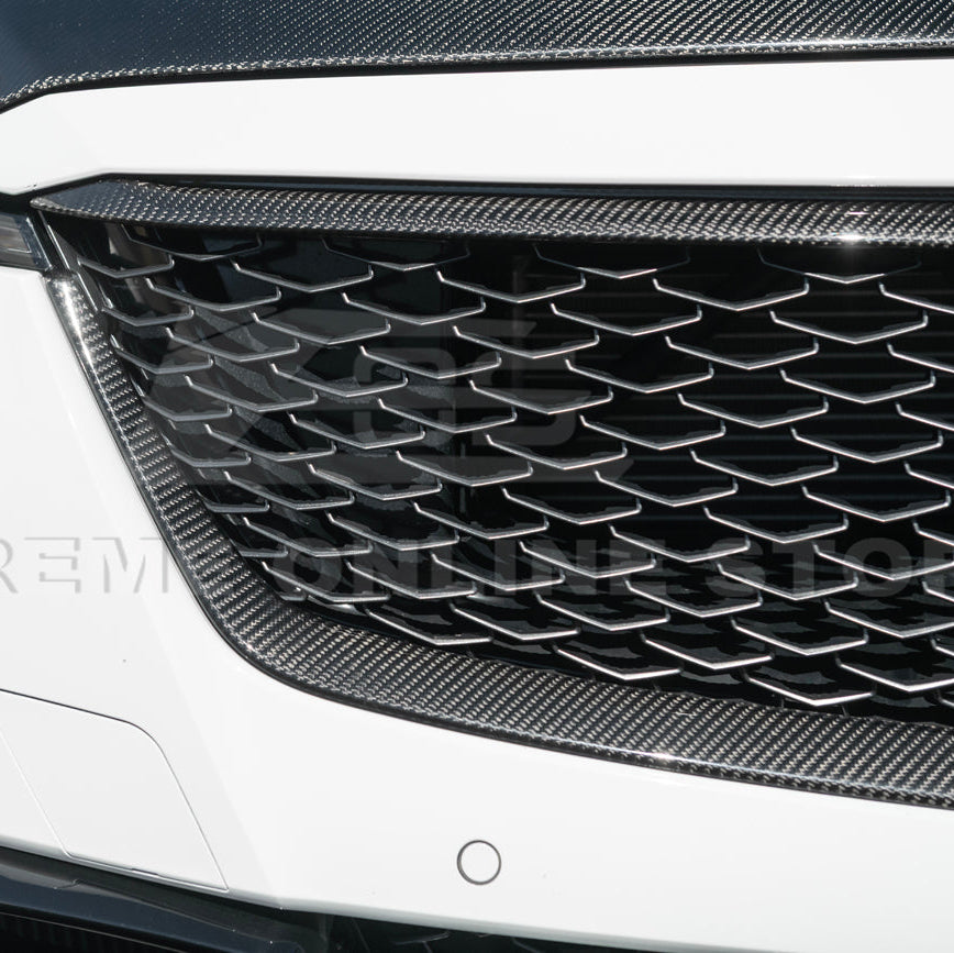 2022-24 Cadillac CT5-V Blackwing Dry Carbon Fiber Front Upper &amp; Lower Grille Trim