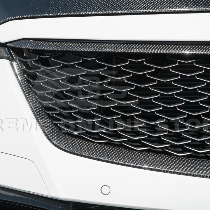 2022-24 Cadillac CT5-V Blackwing Dry Carbon Fiber Front Upper &amp; Lower Grille Trim